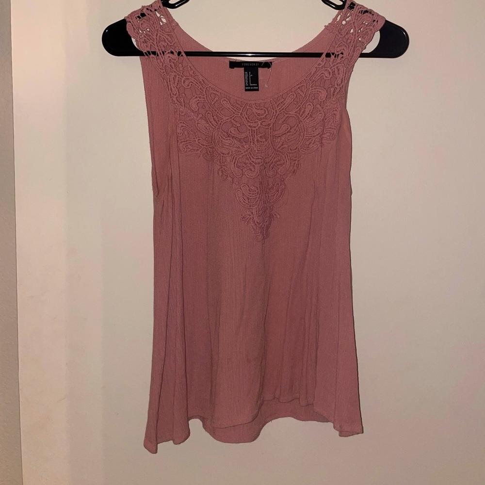 Forever 21 Pink Tank Top Size S